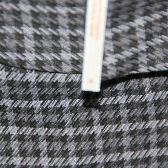 Free People Women's Jana Flare Trouser Pants Houndstooth Plaid Black Gray Sz 6 - Picture 13 of 14